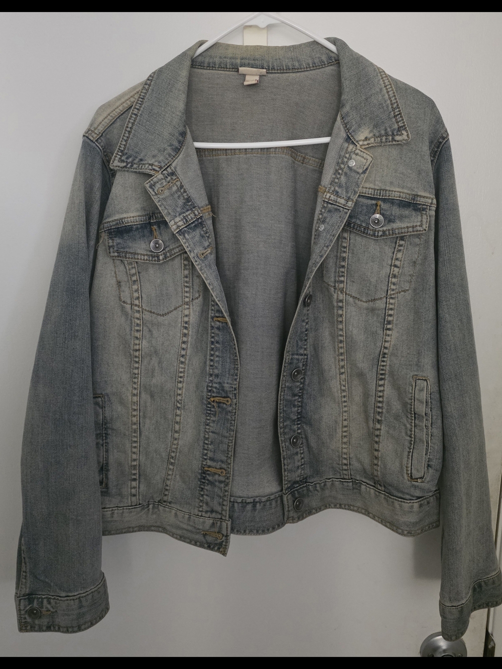 Merona Light Gray Denim Jean Jacket - Women's